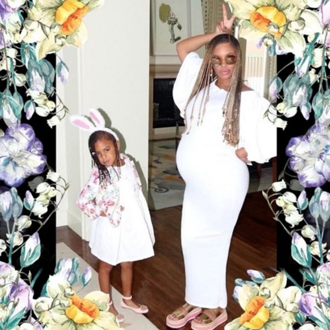 Beyonce, Blue Ivy, Easter 2017, Instagram